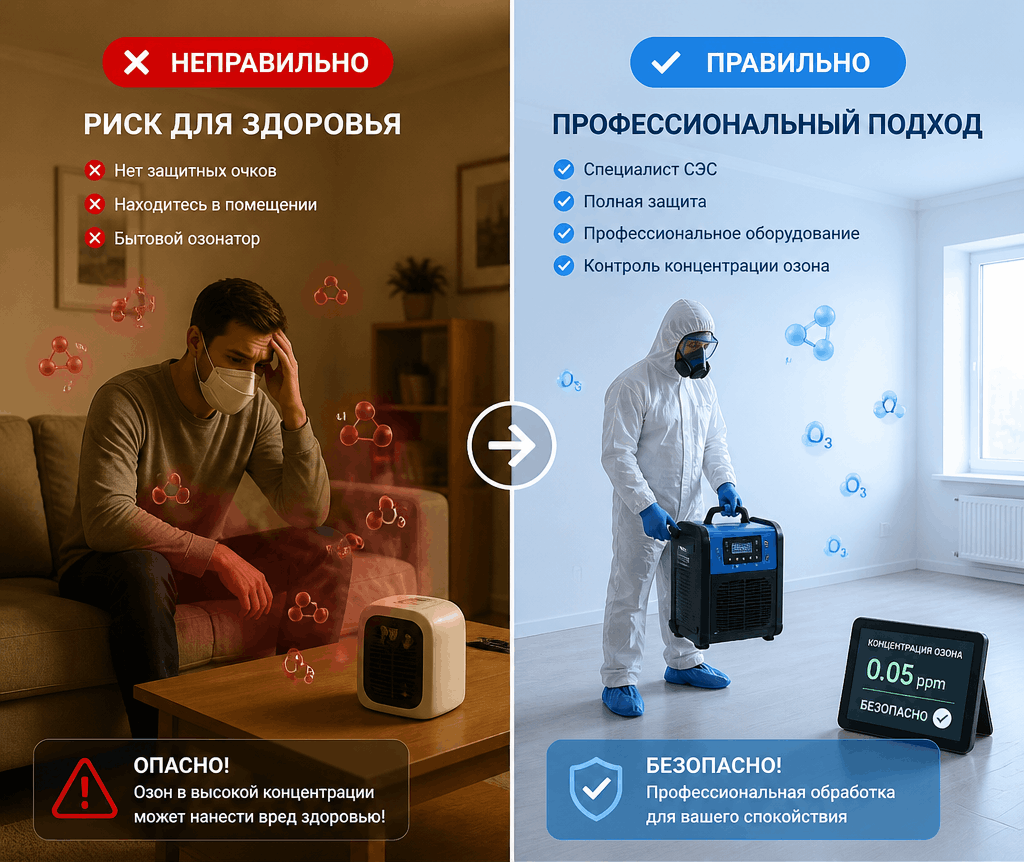озонирование специалистами